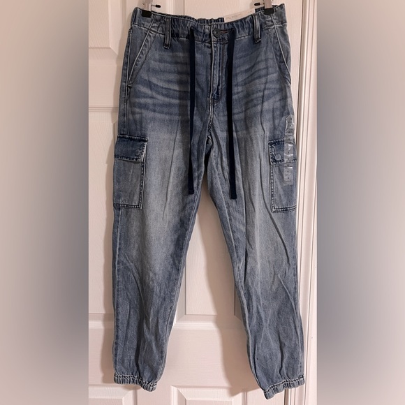 American Eagle High Rise Jean Jogger - Rocky Blue - 6R/28W - Picture 1 of 3